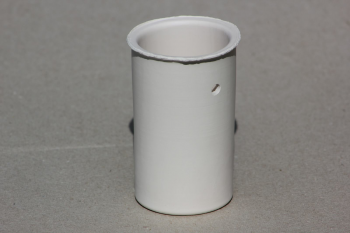 Cylindre en terre cuite, blanc, rond I